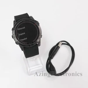Garmin fenix 7X Solar Multisport Watch Slate Gray with Black Band 010-02541-00 - Picture 1 of 5