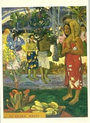 Paul Gauguin - La Orana Maria - Hail Mary - Met Museum Art Print Card 2000 - Image 1 of 4
