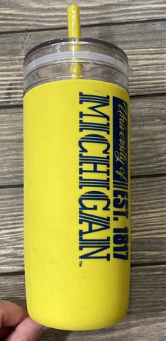 Spirit Products NCAA University Of Michigan Trumble Tumbler Cup Yellow Gift Cover