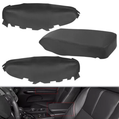 Cubierta del reposabrazos de la consola central cubierta del panel de la puerta delantera para Toyota Avalon 2013-2018 Foto 1 de 4