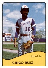 1979 Richmond Braves TCMA #13 Chico Ruiz Santurce Puerto Rico PR Baseball Card