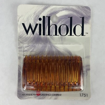 WilHold Fashion Side Combs NOS Package of 2 Combs Stock No. 1751 - Image 1 of 4