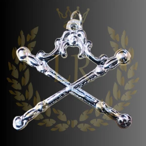 Joya enchapada en plata Masonic Regalia Blue Lodge House Marshal - Imagen 1 de 3