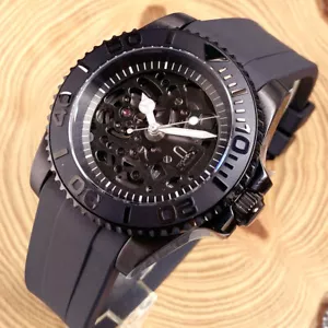 Tandorio Back 40mm NH72 Automatic Men Watch Screwdown Crown Glass Sapphire Glass - Picture 1 of 7