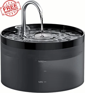 Cat Water Fountain: Dog Bowl Fountains - Automatic Pet Dispenser - Dogs Drinking - Picture 1 of 12