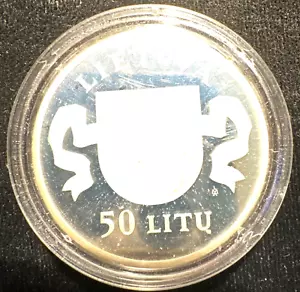 Lituania ND (1995) 50 Litu Proof KM 98 BU - Foto 1 di 2
