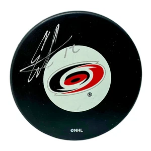 Eric Staal Carolina Hurricanes Signed NHL Autograph Puck Silver Auto - Picture 1 of 6