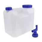 15L Outdoor Camping Car Water Carrier Canister Storage Container White