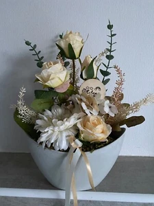 seidenblumengesteck künstliche Blumen Tischgesteck - Bild 1 von 5