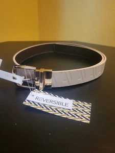 NEW Adrienne Vittadini Logo Reversible Belt. Size M/L 38" - Picture 1 of 6