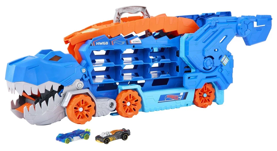 Hot Wheels Ultimate T-Rex Transporter Electronic Vehicle Storage Playset - Image 1 of 4