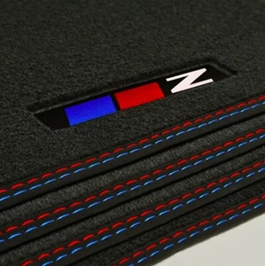 Alfombrillas negras de terciopelo para BMW Z4 2002-2008 E85/E86 calidad OEM - Imagen 1 de 8