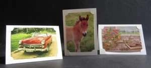 BLANK PHOTO FRAME CARDS WITH SLOTS IVORY SMOOTH AND ENVELOPES - Pack of 10 - Picture 1 of 3