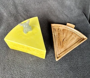 Vintage 1960’s Mouse Cheese Wedge Serving Plate/Dish And Cover - Picture 1 of 12