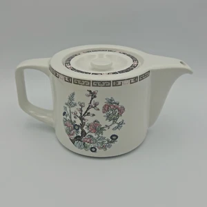 Vintage Steelite Rocklite Hotel Ware Royal Doulton Indian Tree Teekanne 32 Unzen mit Deckel - Bild 1 von 13