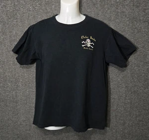 Vtg Outer Banks Shirt Adult Medium Black OBX Pirates Beatings Will Continue - Picture 1 of 9