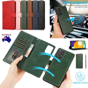 2IN1 Detachable Leather Magnetic Wallet Case For Samsung S25 S24 S23 S22 S21 S20 - Picture 1 of 77