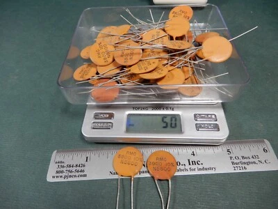 RMC 3900pf 10% N5600 陶瓷圆盘电容器数量 50 NOS 样品 = 3800pf — 第 1/4 张图片