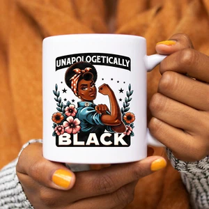 Black History Becher starke afroamerikanische Frau BLM Kaffee Teetasse 11 Unzen - Bild 1 von 3
