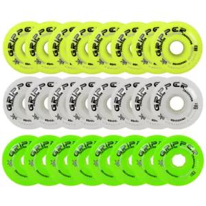Labeda Roller Hockey Wheels Gripper Crossover Set of 8 - Choose Color / Size - Picture 1 of 4