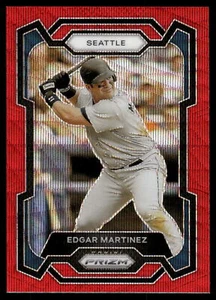 2024 Panini Prizm Baseball EDGAR MARTINEZ RUBY WAVE PRIZM #101 SEATTLE - Picture 1 of 2