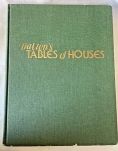 Vintage HC Book ASTROLOGY 1975 DALTON'S TABLES OF HOUSES 1st Edition - Bild 1 von 5