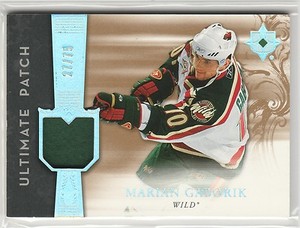 2006-07 Ultimate Collection Patches #UJMG Marian Gaborik 27/75 Wild