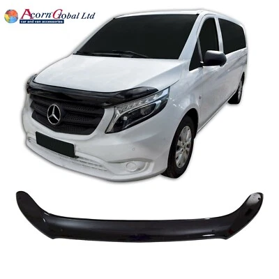 BONNET PROTECTOR GUARD HOOD DEFLECTOR FOR MERCEDES VITO W447 2014 > - Image 1 of 3