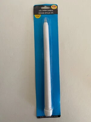 Luminessence Flameless LED Taper Candle 10¼" Flickering Flame 240 Total Hrs - Image 1 of 4