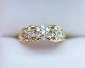 2 Ct Round Cut Lab Created Women's Wedding Ring 14k Yellow Gold Plated - Picture 1 of 6