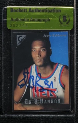 BAS 1995-96 Topps Gallery New Editions Ed O'Bannon #51 Authentic Auto Rookie RC - Image 1 of 2