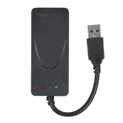 USB 56K External Dial Up Fax Data Modem Dual RJ11 Ports Support Caller ID Comput - Image 1 of 4