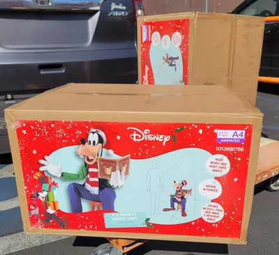*NEW* Disney 4 ft. Animated Holiday Goofy Animatronic Home Depot A4 2025