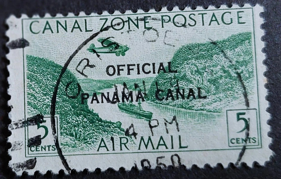 Canal Zone CO1 just F postally used, uncommon, nice CDS ccl, Scott $1.50 as CTO - Image 1 of 1