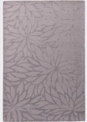 Teppich grau 190 x 290 cm HEINE Teppich Kurzflor Blütenoptik Gr. 6 - P806 - Bild 1 von 2