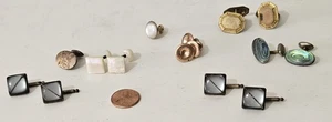 KONVOLUT VINTAGE und ANTIKE MANSCHETTENKNÖPFE, DEKO, KREMENTZ, DRUCKKNOPF, 14KT PLATTE, etc. - Bild 1 von 13