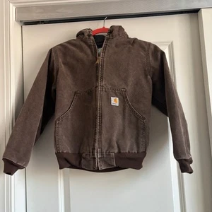 Vintage Carhartt Mid-Weight Quilt Lined Jacket Youth M Y06CHT Chestnut Brown - Picture 1 of 10