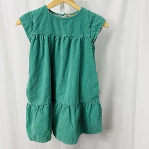 Mini Boden Green Corduroy Dress Girls 7-8 Years Old Lined - Picture 1 of 10