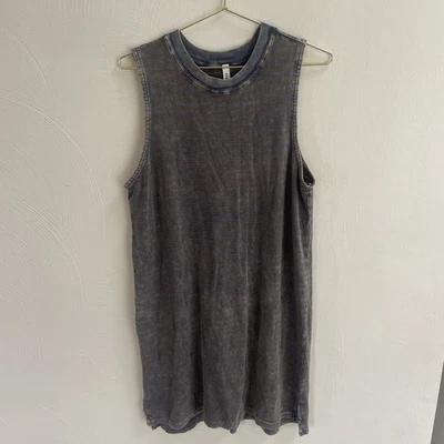 Vestido Camisa RVCA M Cobre y Rayas Azules  Foto 1 de 4