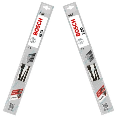 Front Pair Bosch Eco Wiper Blades Set for Mazda B1800 PE 1977 to 1983 - image 1 of 4