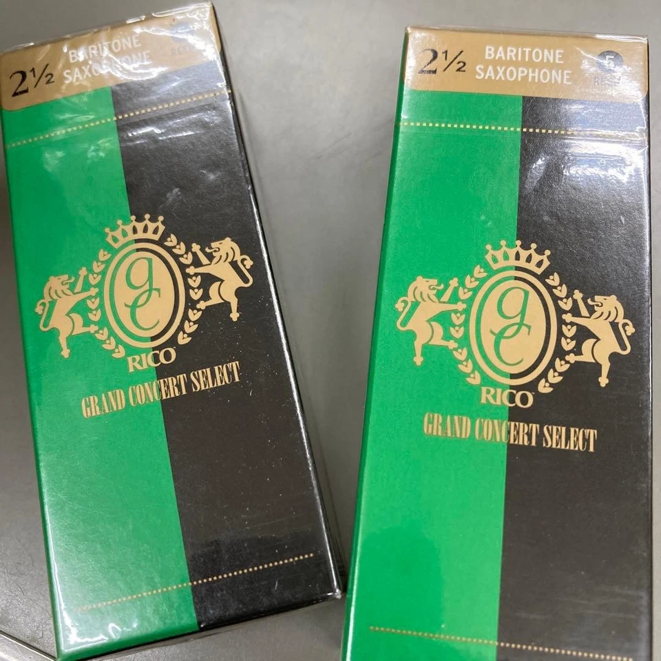 Juego de 2 cajas de caña de saxofón barítono RICO Grand Concert Select Foto 1 de 1