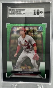 Nolan Gorman 2023 Bowman Mega Box Chrome Green Mojo RC SSP /99 Rookie SGC 10 - Picture 1 of 2