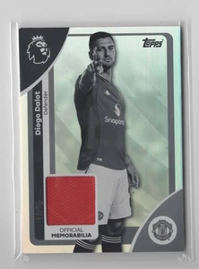 2025-26 Topps Premier League Diogo Dalot Player Worn Patch Black & White 17/75 - Picture 1 of 2
