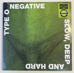 TYPE O NEGATIVE Slow Deep & Hard SEALED GREEN MARBLED VINYL 2xLP Roadrunner 2024 - Picture 1 of 2