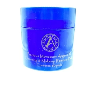 Signature Club A Precious Moroccan Argan Oil Cleansing & Makeup Remover Pads 60 - Picture 1 of 2