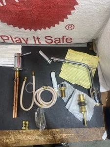 Bel rubinetto lavello cucina ottone artistico 20-KI-S-PL-P8 finitura ceramica marina - Foto 1 di 14