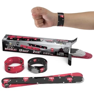 Ninja Slap Party Favor Bracelets 12 Pack Treasure Box 6 Black 6 Red Lot of 2 - Picture 1 of 11