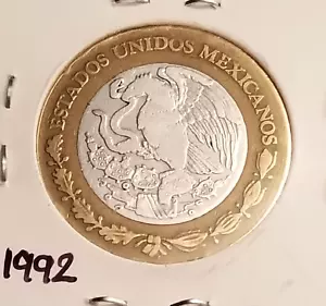 Messico 10 pesos nuovi 1992, moneta argento .925, Moneda de Plata .925 - Foto 1 di 1
