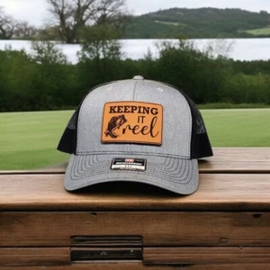 Fishing Hat, Fishing Gift, Bass Fishing Hat for Dad, Trucker Hat, Richardson 112 - Picture 1 of 8