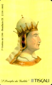 G Tis 176 Card Neu Tiscali I Päpste Der Jubiläen Bonifatius IX10.000 L - Bild 1 von 2